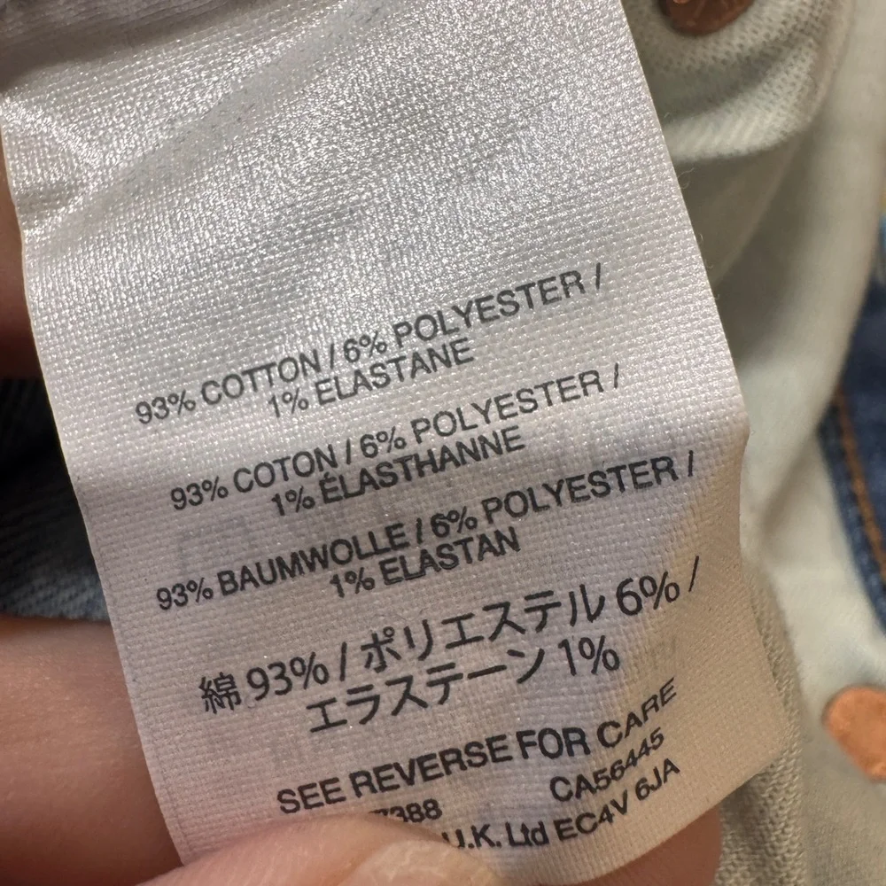 J. Crew Slim Broken In Boyfriend Jeans Trafford Wash 31‎ High Rise Distressed